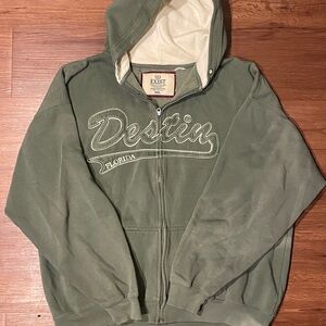 Exist Sage Green Zip-Up Hoodie